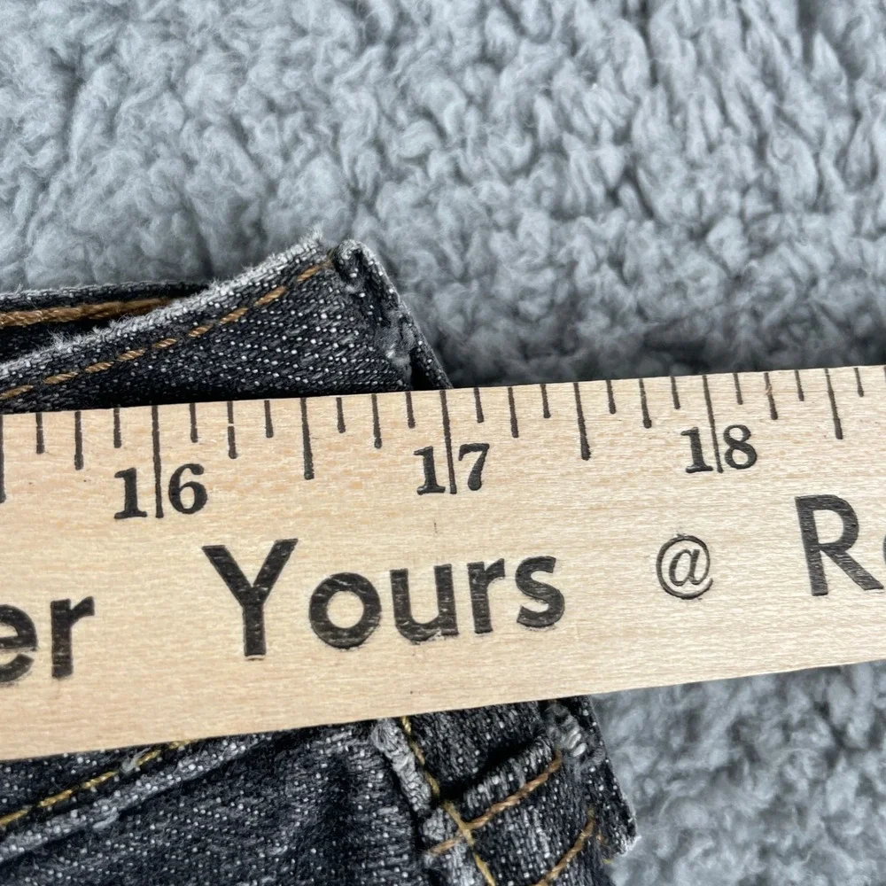 Levi's Jeans Mens 34x32 Black‎ Gray 514 Slim Straight Denim Pants Made in Mexico